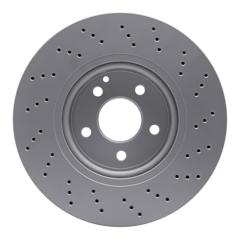 Mercedes-Benz SL500 Brake Rotor (1) - Front - R1 Concepts - GeoSPEC Coated Rotor - Drilled - `05-`06